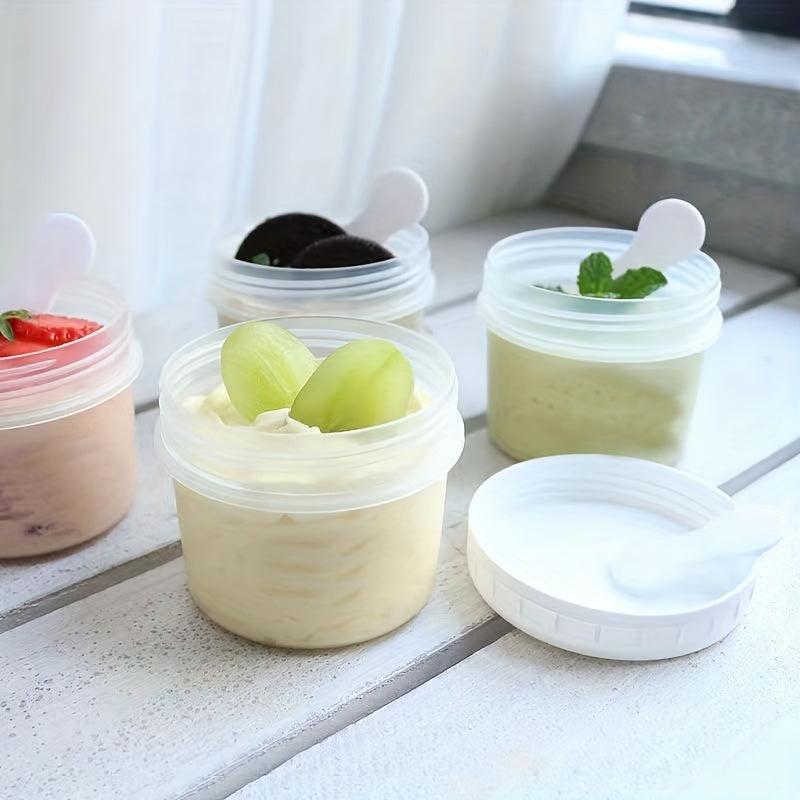 5pcs DIY Ice Cream Packaging Boxes Coconut Milk Pudding Cups Mousse Yogurt