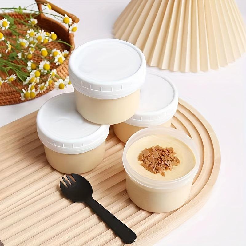5pcs DIY Ice Cream Packaging Boxes Coconut Milk Pudding Cups Mousse Yogurt