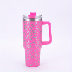 40oz Tumbler With Handle Thermal Bottle Stainless Steel Leakproof Vacuum Flask