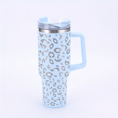 40oz Tumbler With Handle Thermal Bottle Stainless Steel Leakproof Vacuum Flask