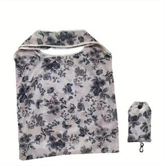 Flower Cloth Polyester Shopping Bag Eco-friendly Portable Large Cap