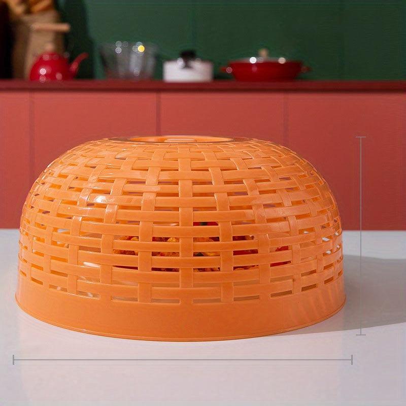 Soft Material Food Cover Draining Basket Vegetable Washing Basket Kitchen Filter