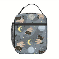 Fox Lunch Bag Astronauts Guinea Pig Pattern Insulated Container