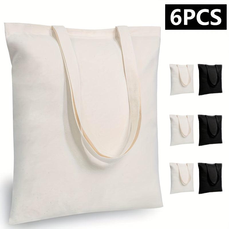 6 Pcs Reusable Grocery Shopping Tote Bag Large Capacity