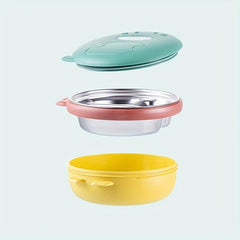 Dinosaur Stainless Steel Lunch Box Divided Insulated Bento Box Leakproof