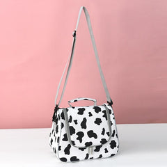 Cow Pattern Lunch Bag Portable Insulation Bento Bag