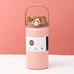 Insulated Stainless Steel Water Bottle with Straw for Fitness