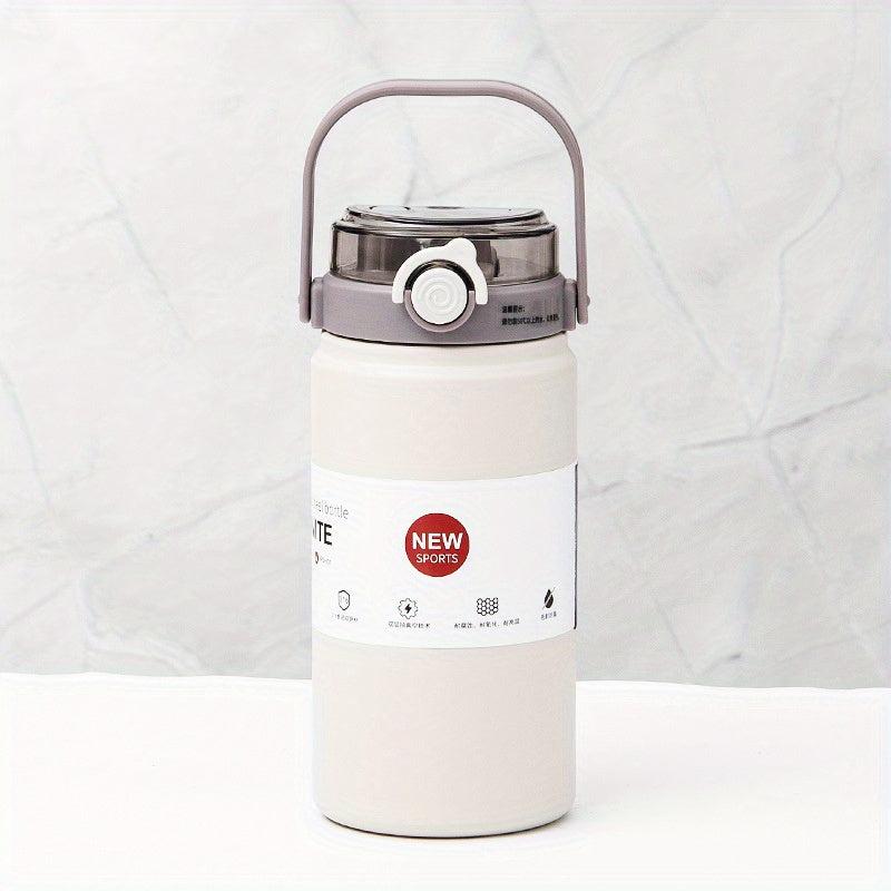 Insulated Stainless Steel Water Bottle with Straw for Fitness