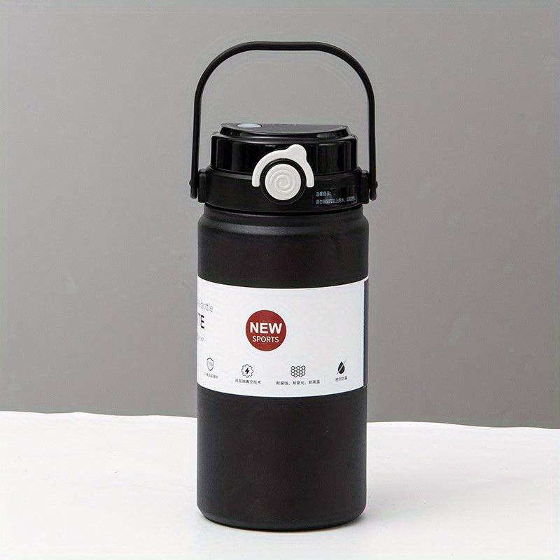 Insulated Stainless Steel Water Bottle with Straw for Fitness