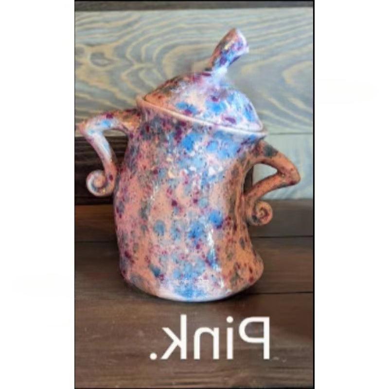 1pc Attitude Jar With Lid Funny Jar Plastic Food Storage Canister