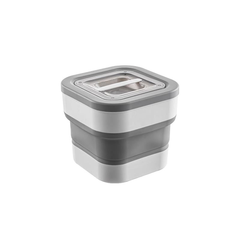 Collapsible Rice Bucket With Measuring Cup Large Capacity