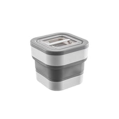 Collapsible Rice Bucket With Measuring Cup Large Capacity