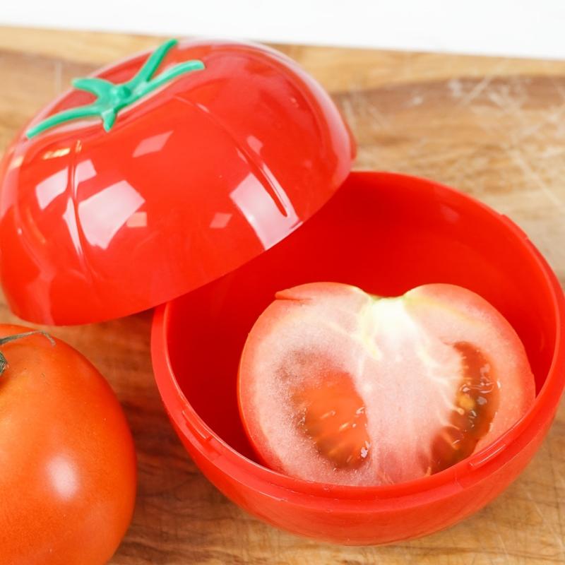 Tomato Shaped Plastic Sealing Storage Box 450ml