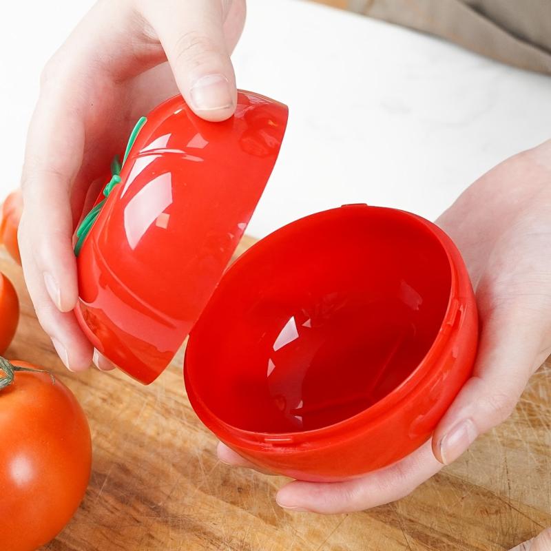 Tomato Shaped Plastic Sealing Storage Box 450ml