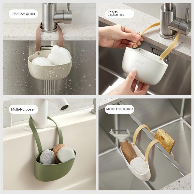 1pc Drain Rack Hanging Basket Sink Storage Supplies Kitchen Accessories