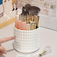 360 Rotation Dustproof Makeup Brush Storage Canister