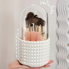 360 Rotation Dustproof Makeup Brush Storage Canister
