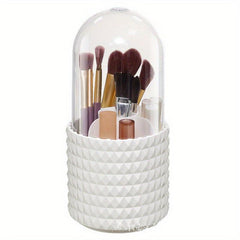 360 Rotation Dustproof Makeup Brush Storage Canister