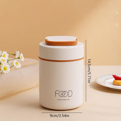 Stainless Steel Breakfast Cup with Insulated Handle - Hot/Cold Soup Container