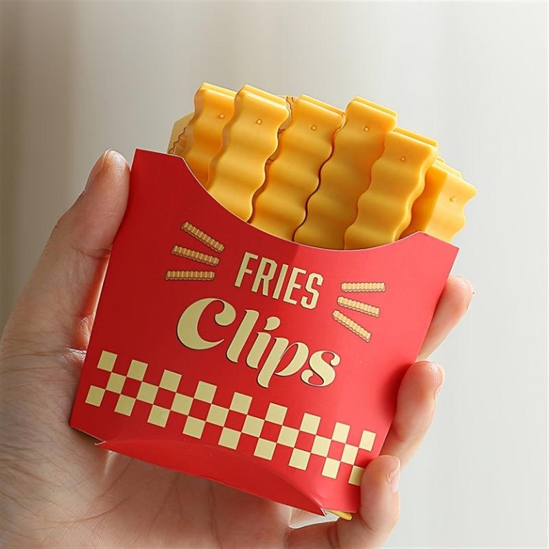 12pcs French Fries Magnet Clips for Fresh Food Reusable Kitchen Accessories