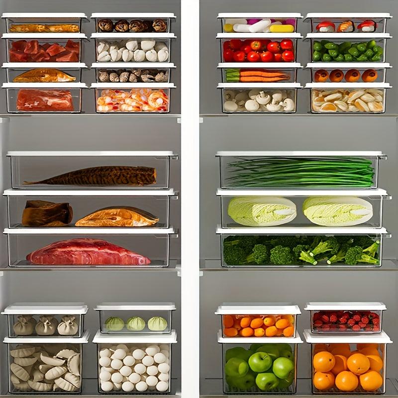 1pc Stackable Sealed Fresh-keeping Box Refrigerator Fruit Storage