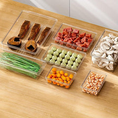 1pc Stackable Sealed Fresh-keeping Box Refrigerator Fruit Storage