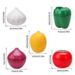 5pcs Lemon Preserving Bowl Garlic Onion Container Set