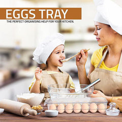 14 Compartments Egg Storage Box w/Lid & Handle
