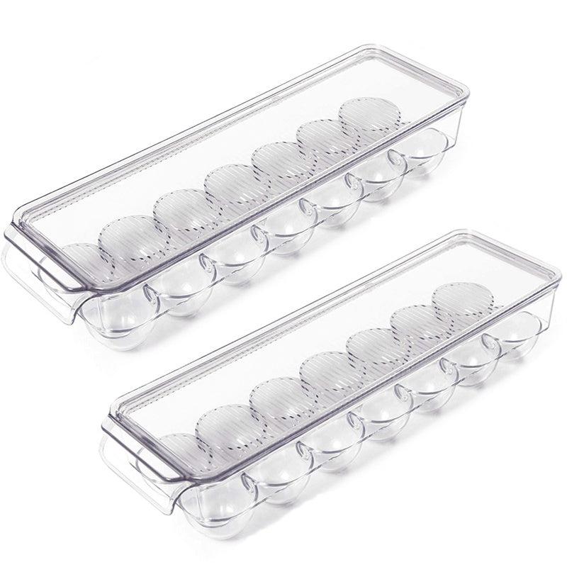 14 Compartments Egg Storage Box w/Lid & Handle