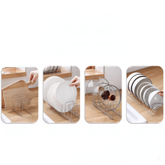 1pc Stainless Steel Bowl Holder Kitchen Storage Rack Dish Rack Dish Drain Rack