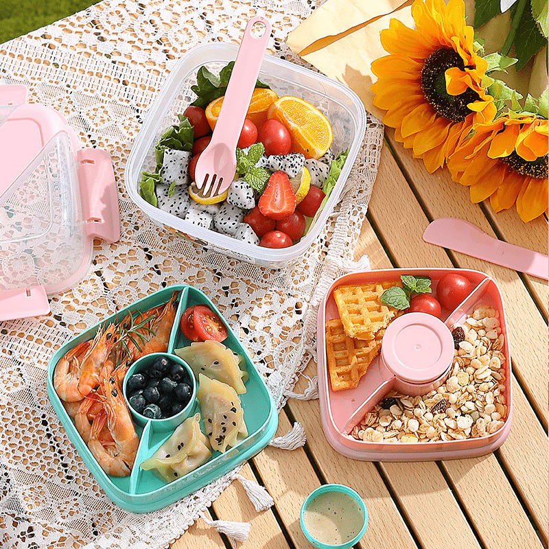 Bento Box Set with Cutlery, Leak Proof Adult Lunch Box