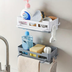 Sink Storage Rack Dishcloth Rack Wall-mounted Shelf Household Drain Basket