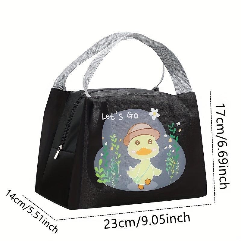Cartoon Insulated Lunch Bag - Reusable Aluminum Foil Lunch Box