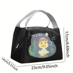 Cartoon Insulated Lunch Bag - Reusable Aluminum Foil Lunch Box