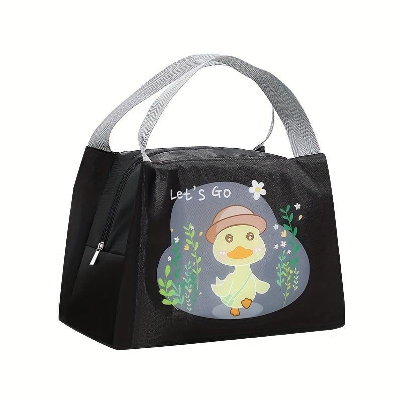 Cartoon Insulated Lunch Bag - Reusable Aluminum Foil Lunch Box
