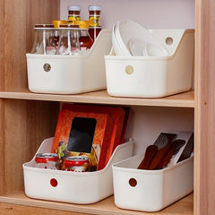 1pc Home Cabinet Storage Box Kitchen Household Sundries Storage Basket
