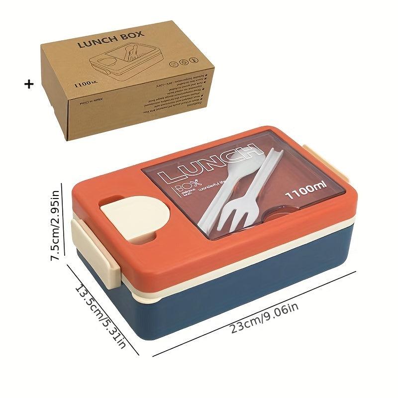 Japanese Style Bento Box with Sauce Box for School & Work