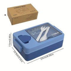 Japanese Style Bento Box with Sauce Box for School & Work