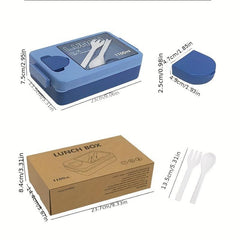 Japanese Style Bento Box with Sauce Box for School & Work