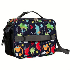 Prints Lunch Bag Double Insulated Water Resistant Fabric Adjustable Strap