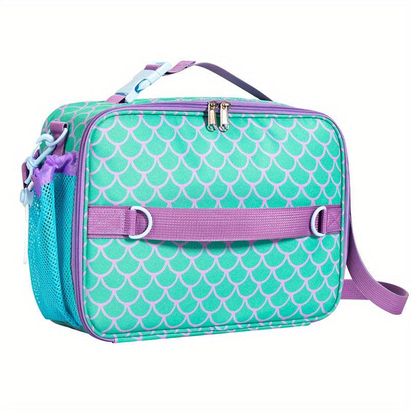 Prints Lunch Bag Double Insulated Water Resistant Fabric Adjustable Strap