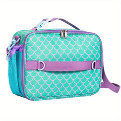 Prints Lunch Bag Double Insulated Water Resistant Fabric Adjustable Strap