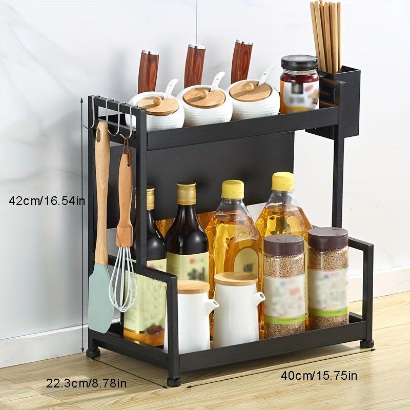 2 Tier Countertop Kitchen Storage Organizer for Bathroom Kitchen
