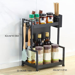 2 Tier Countertop Kitchen Storage Organizer for Bathroom Kitchen