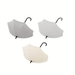 3pcs Plastic Umbrella Adhesive Hook Key Hook Home Decoration Wall Shelf