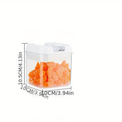 Clear Food Storage Container with Airtight Lid for Cereal, Rice - 1 Pc
