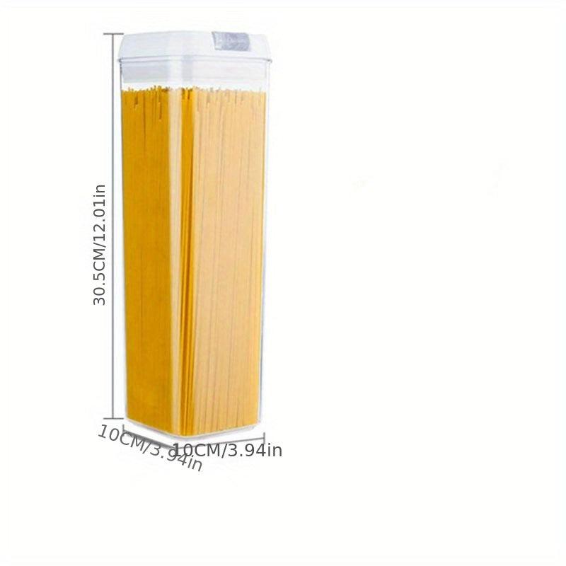 Clear Food Storage Container with Airtight Lid for Cereal, Rice - 1 Pc