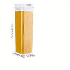 Clear Food Storage Container with Airtight Lid for Cereal, Rice - 1 Pc
