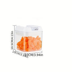 Clear Food Storage Container with Airtight Lid for Cereal, Rice - 1 Pc