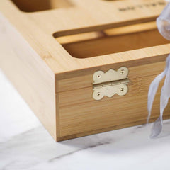 Bamboo Ziplock Bag Organizer for Kitchen Drawers